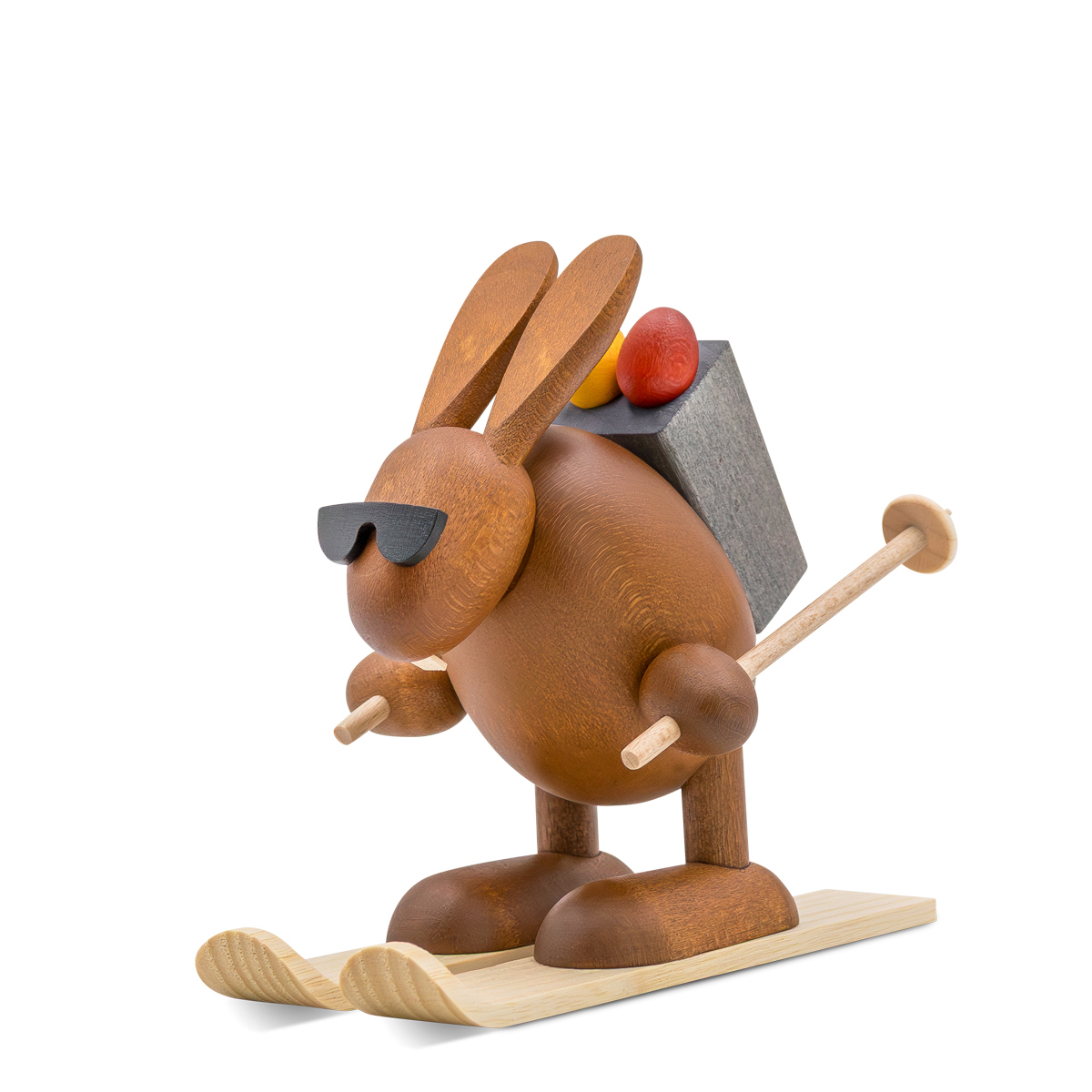 Easter Bunny skiing