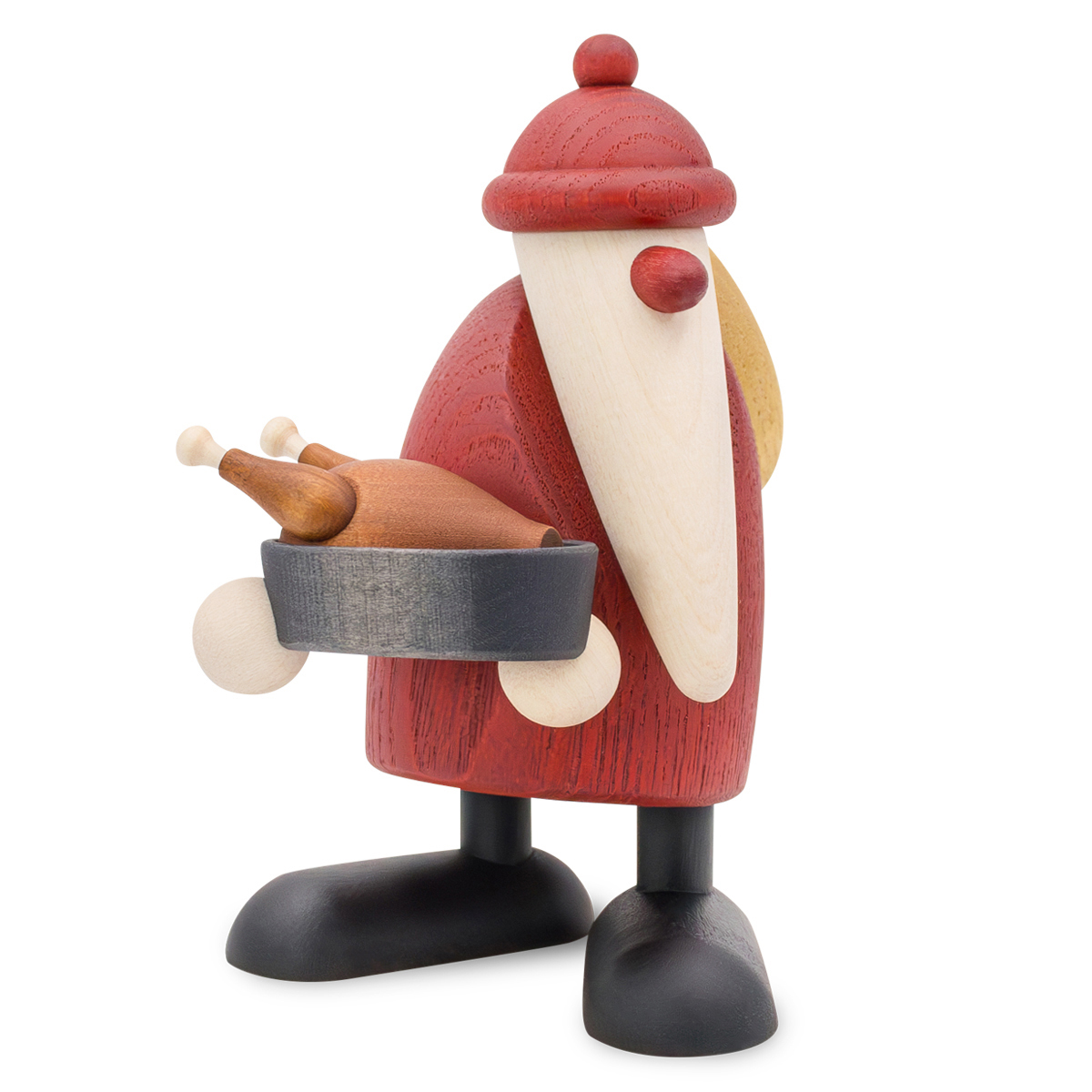NEU: Weihnachtsmann mit Gänsebraten, klein