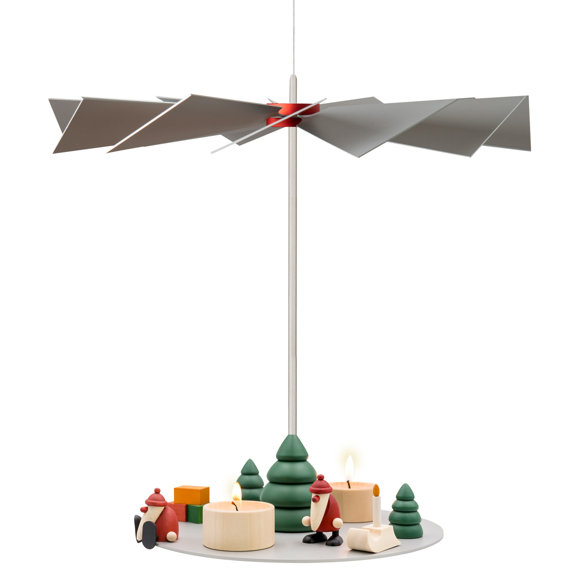 Hängepyramide LUMA Klassik mit Miniaturenset 1 + 2 und Baum im Set