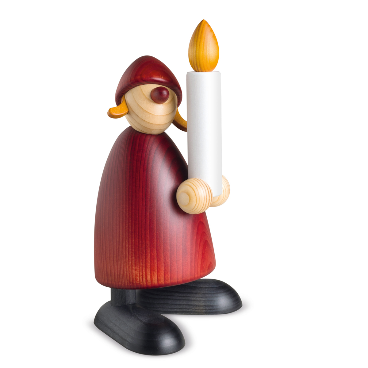 Weihnachtsfrau mit Kerze, groß