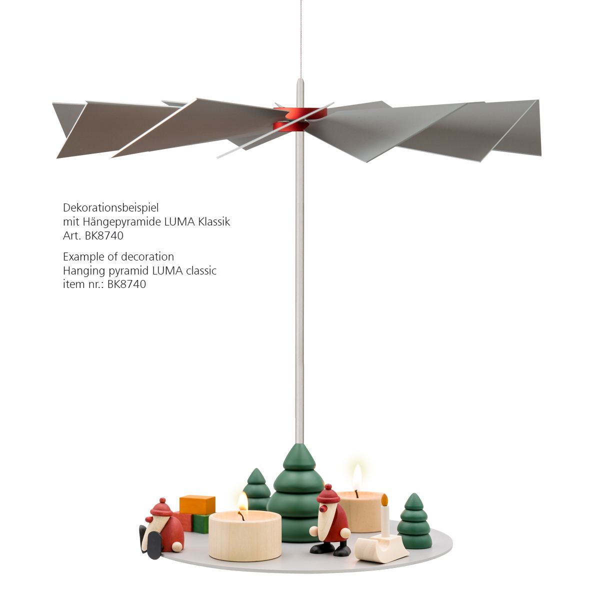 Miniaturset 3 | Weihnachtsmann mit Schubkarre und Sack