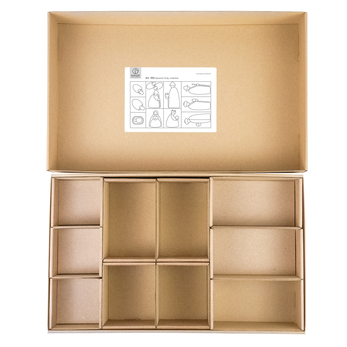Ersatz-Box zur Aufbewahrung der kleinen Krippenfiguren