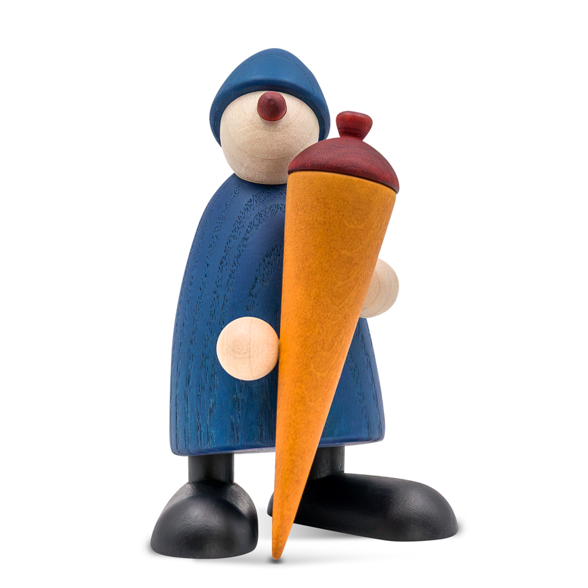 Gratulant Caspar mit Zuckertüte, blau