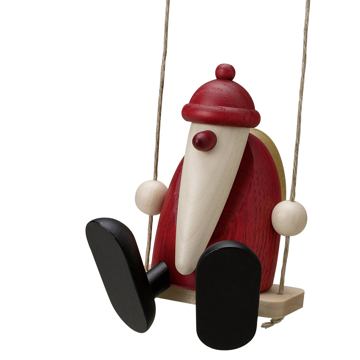 Weihnachtsmann auf Schaukel, klein