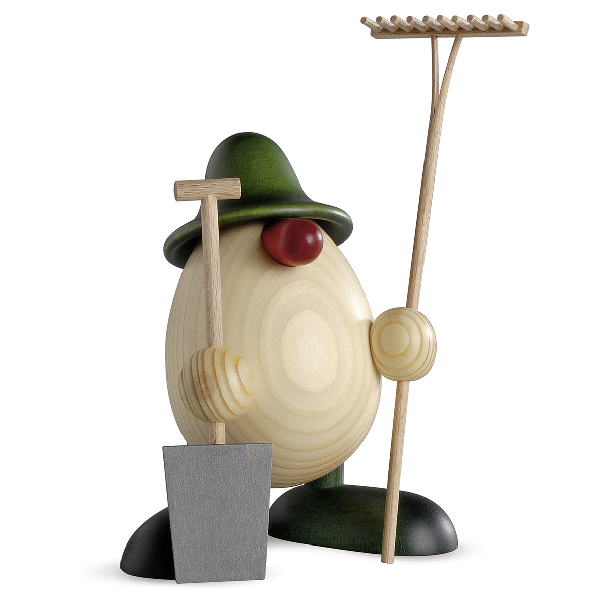 Eierkopf Vater Benno, der Gärtner, grün