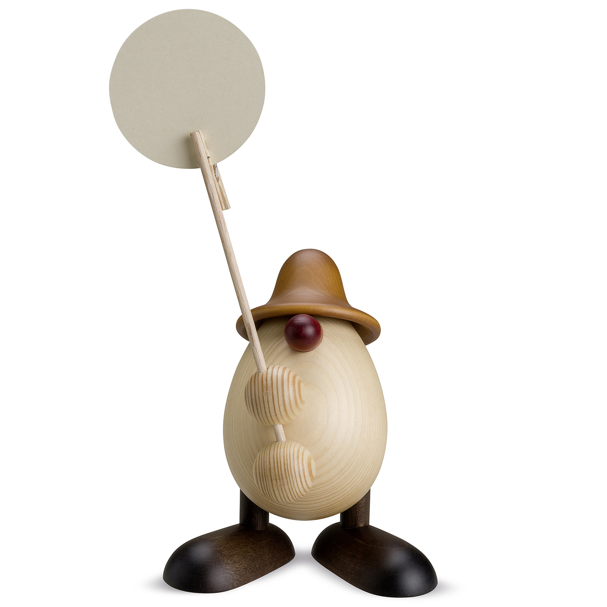 Eierkopf Willi mit Klammer, braun