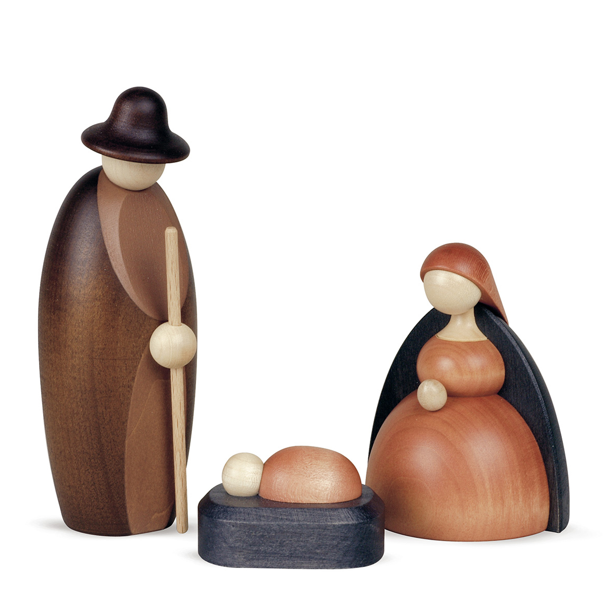 Nativity scene, small, coloured