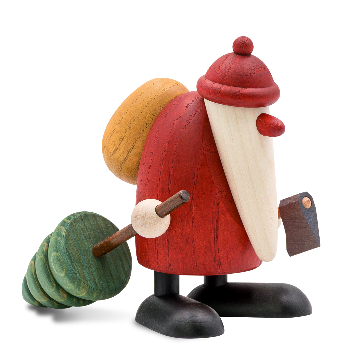 Weihnachtsmann, Tanne ziehend