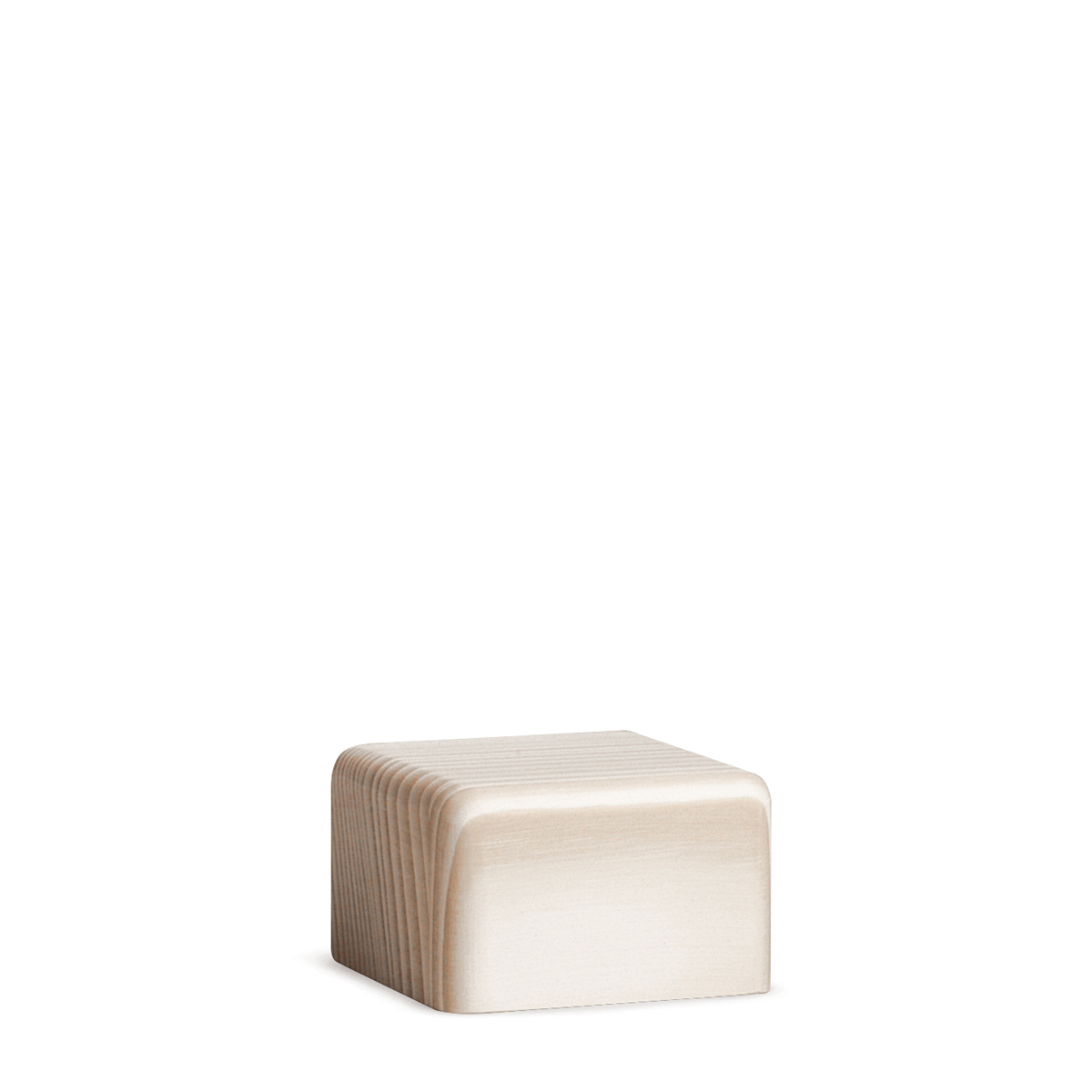 Klotz klein, Höhe 4 cm, weiß