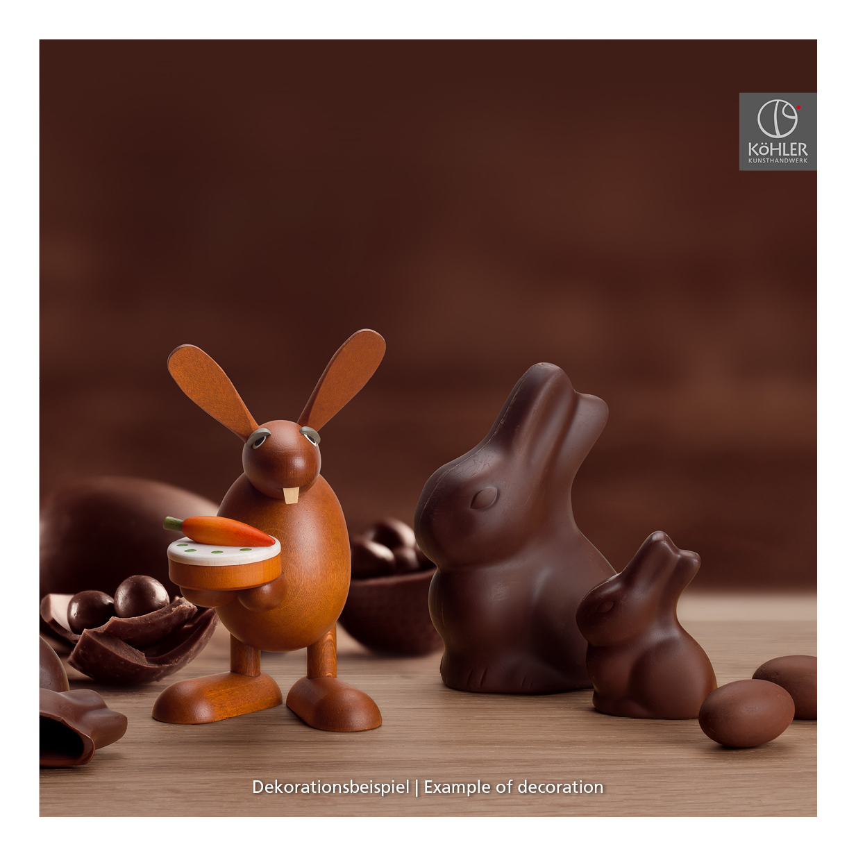 Osterhase mit Möhrentorte