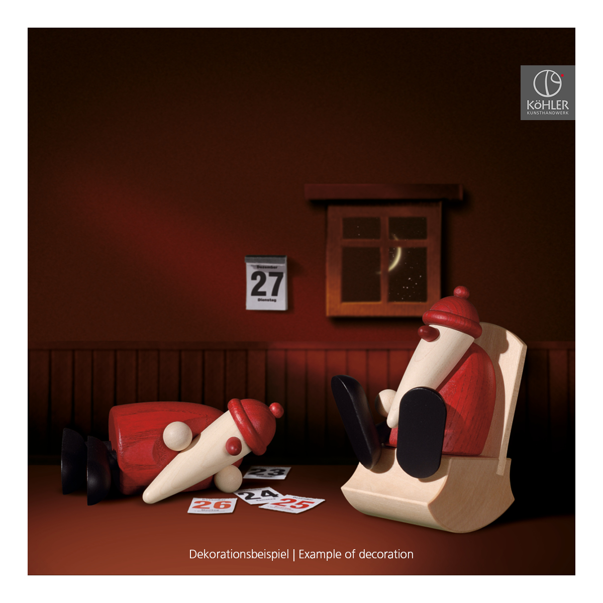 Santa Claus in a rocking chair, small
