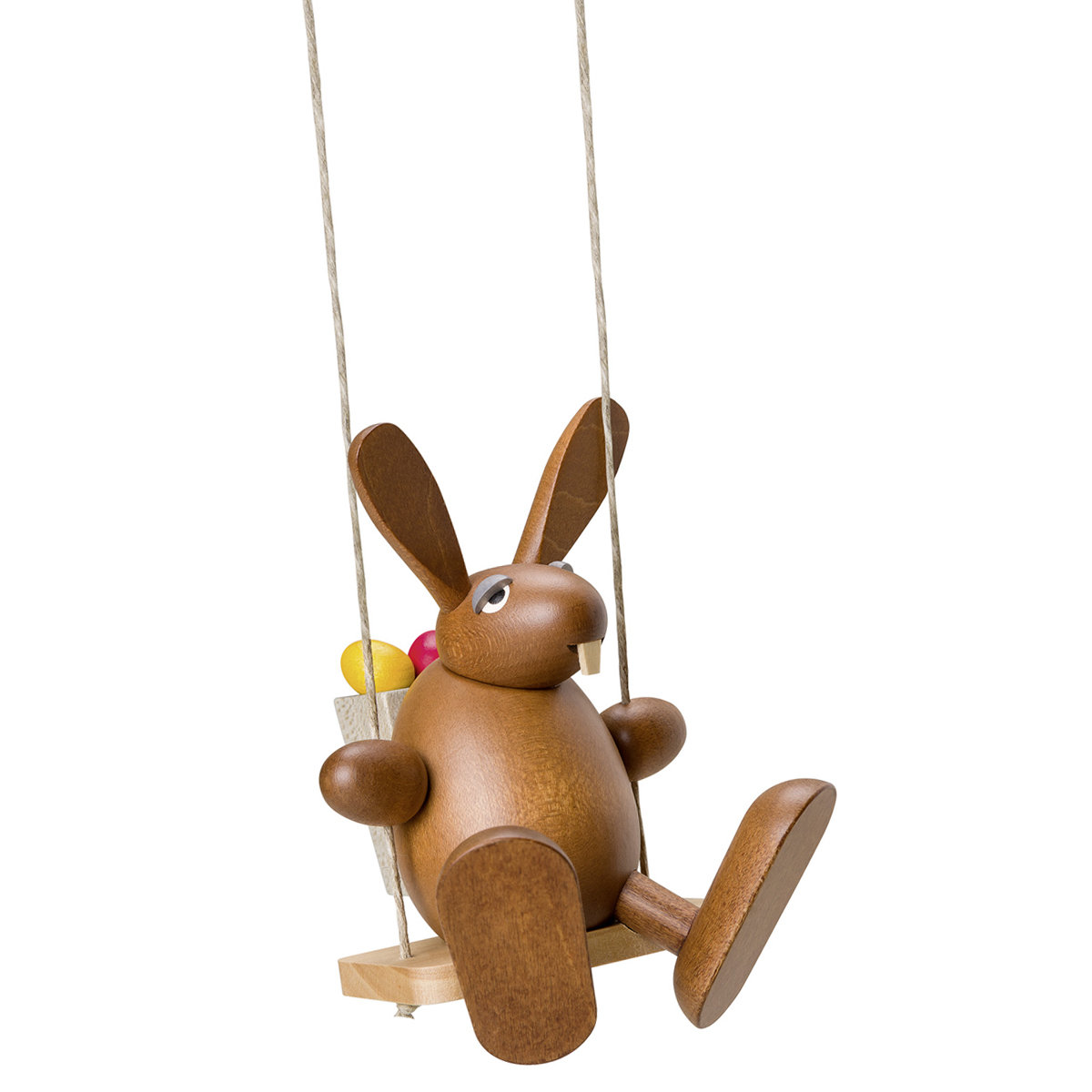 Osterhase auf Schaukel
