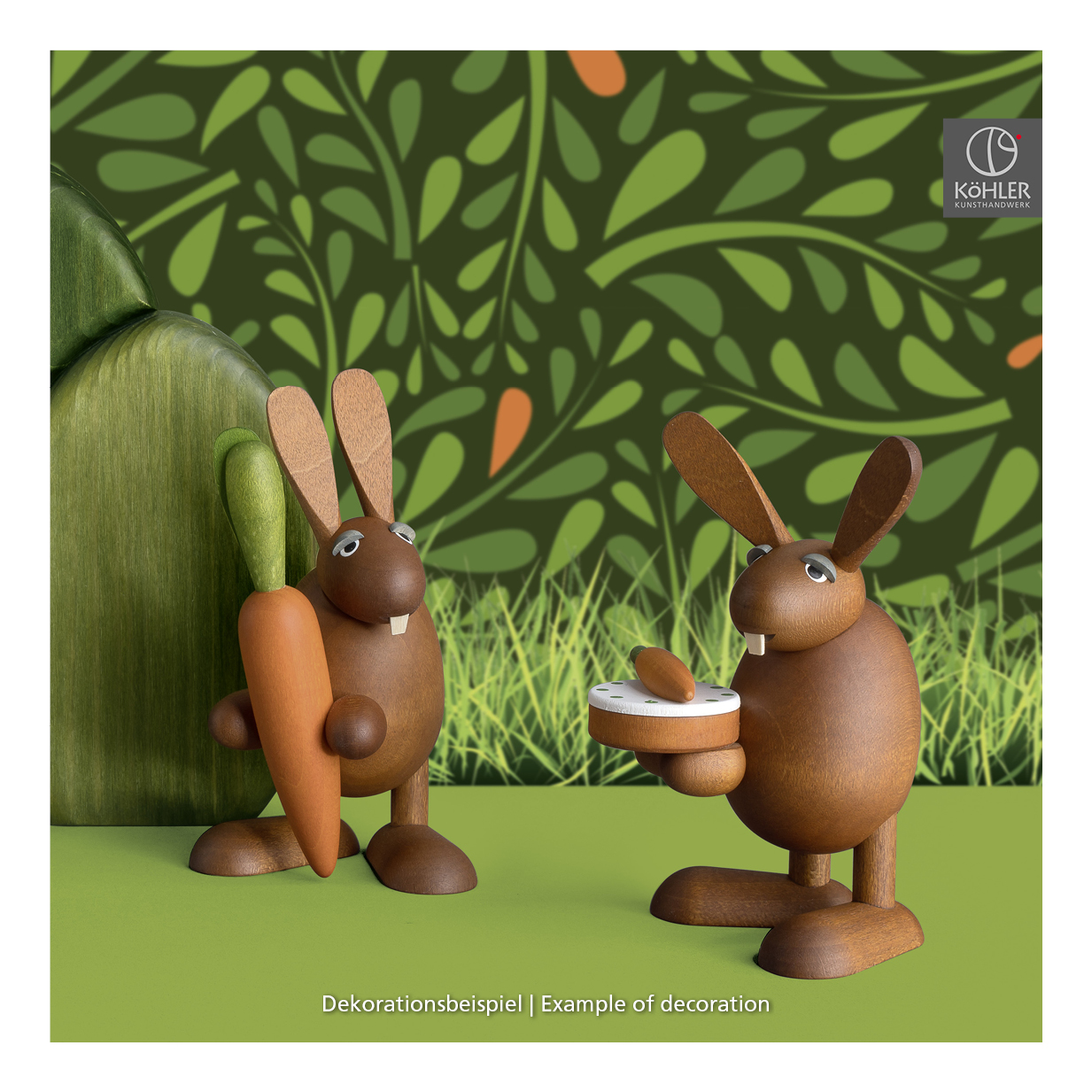 Osterhase mit Mohrrübe