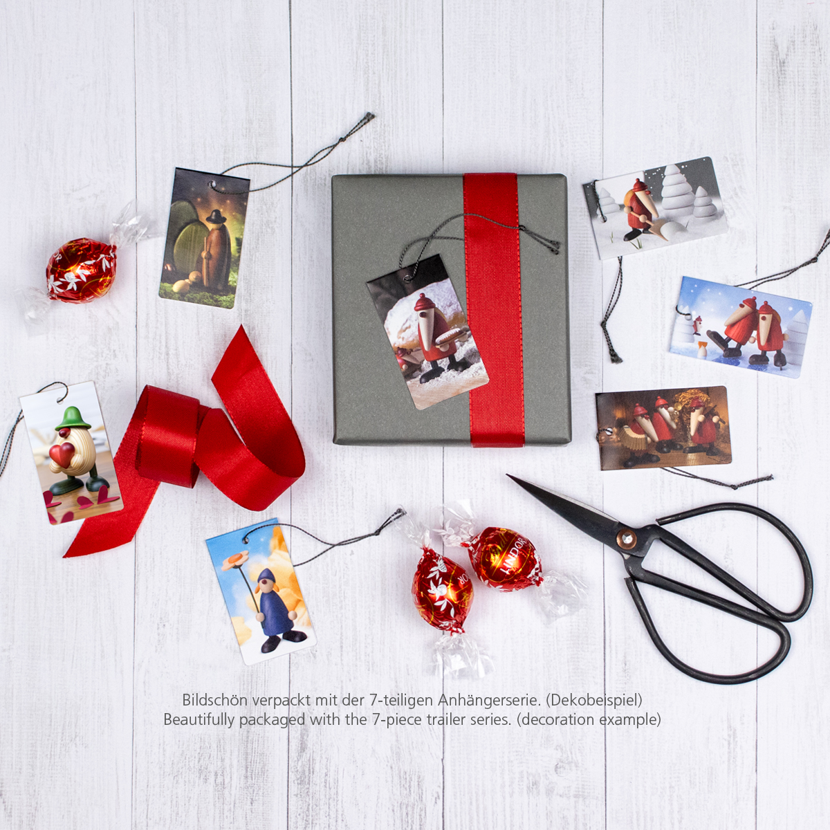 Geschenkanhänger, 7 Stück