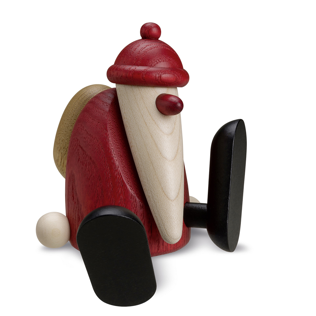 Santa Claus sitting and dancing, small