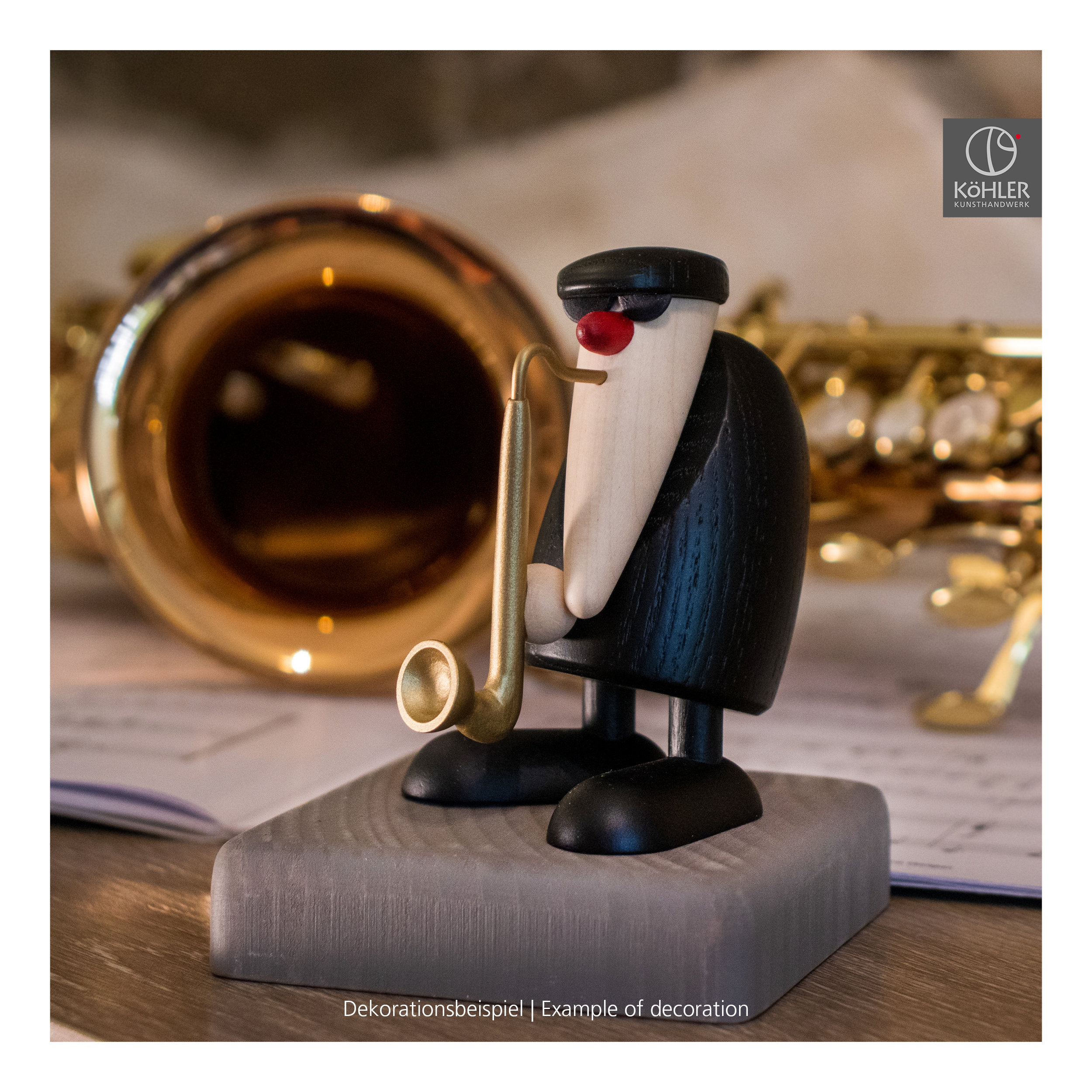 Herr Steiger am Saxofon