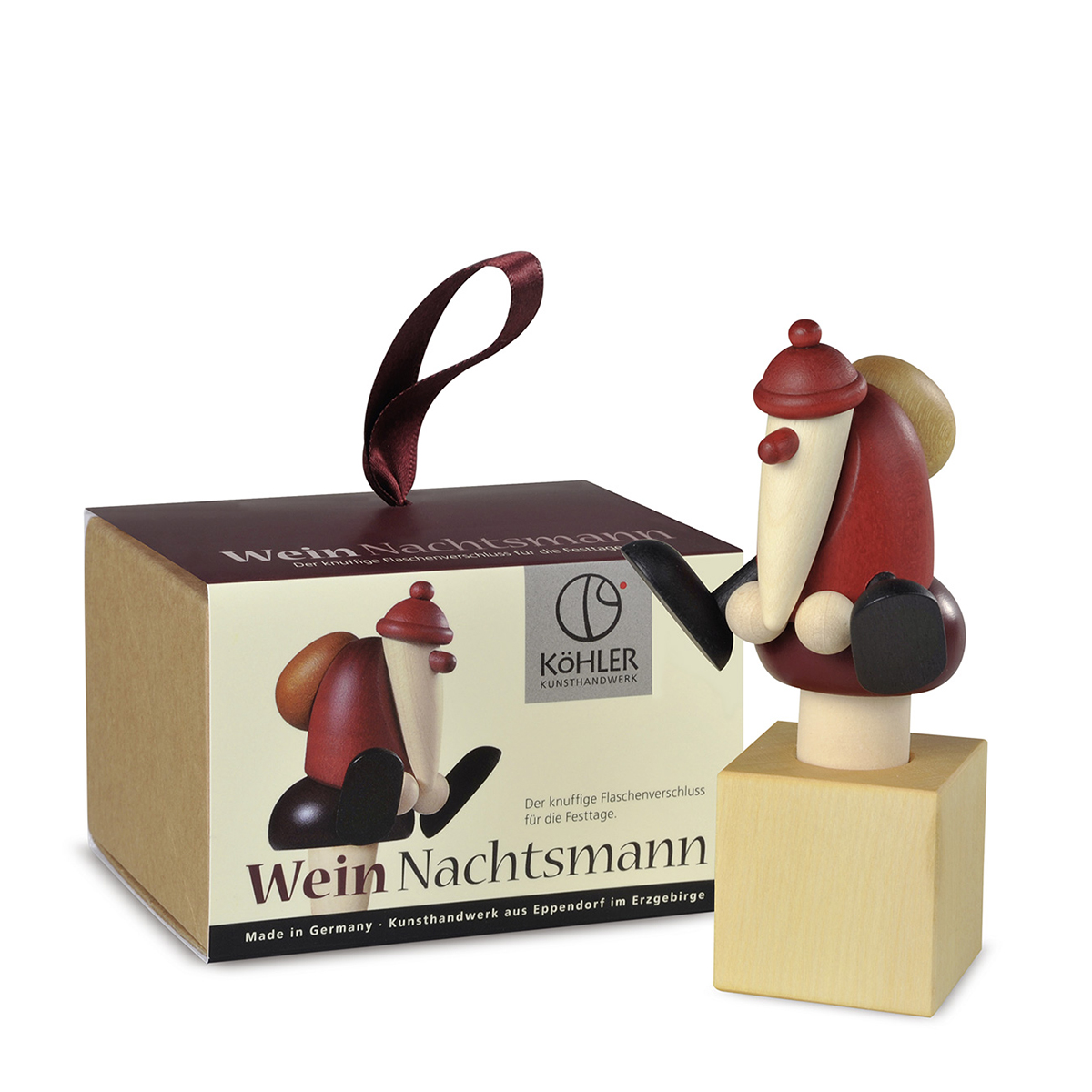 WeinNachtsmann, Rotweinflaschenverschluss