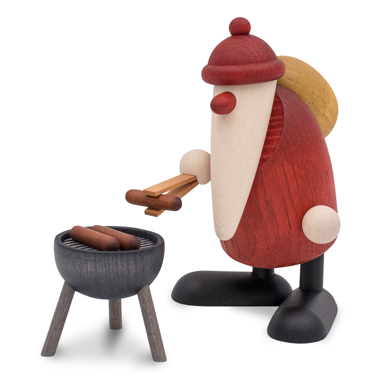 Weihnachtsmann am Grill