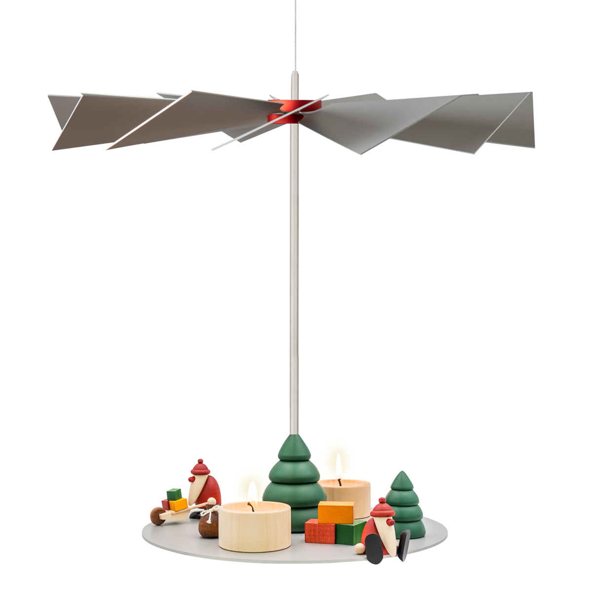 Hanging pyramid LUMA classic with miniature set 1+3 and tree in set