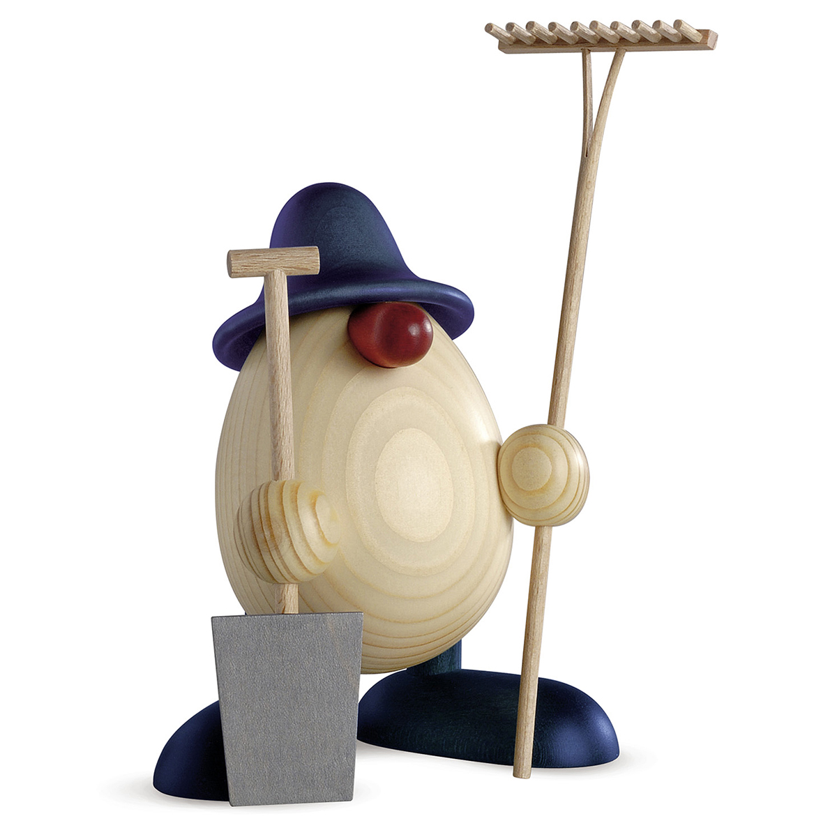 Eierkopf Vater Benno, der Gärtner, blau