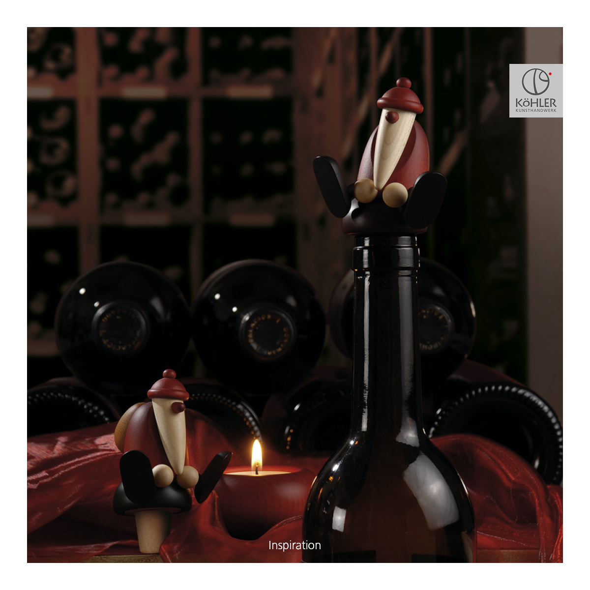 WeinNachtsmann, Rotweinflaschenverschluss