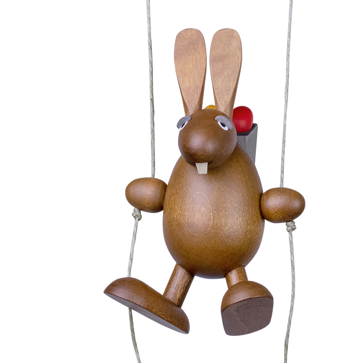 Easter Bunny climbing with basket