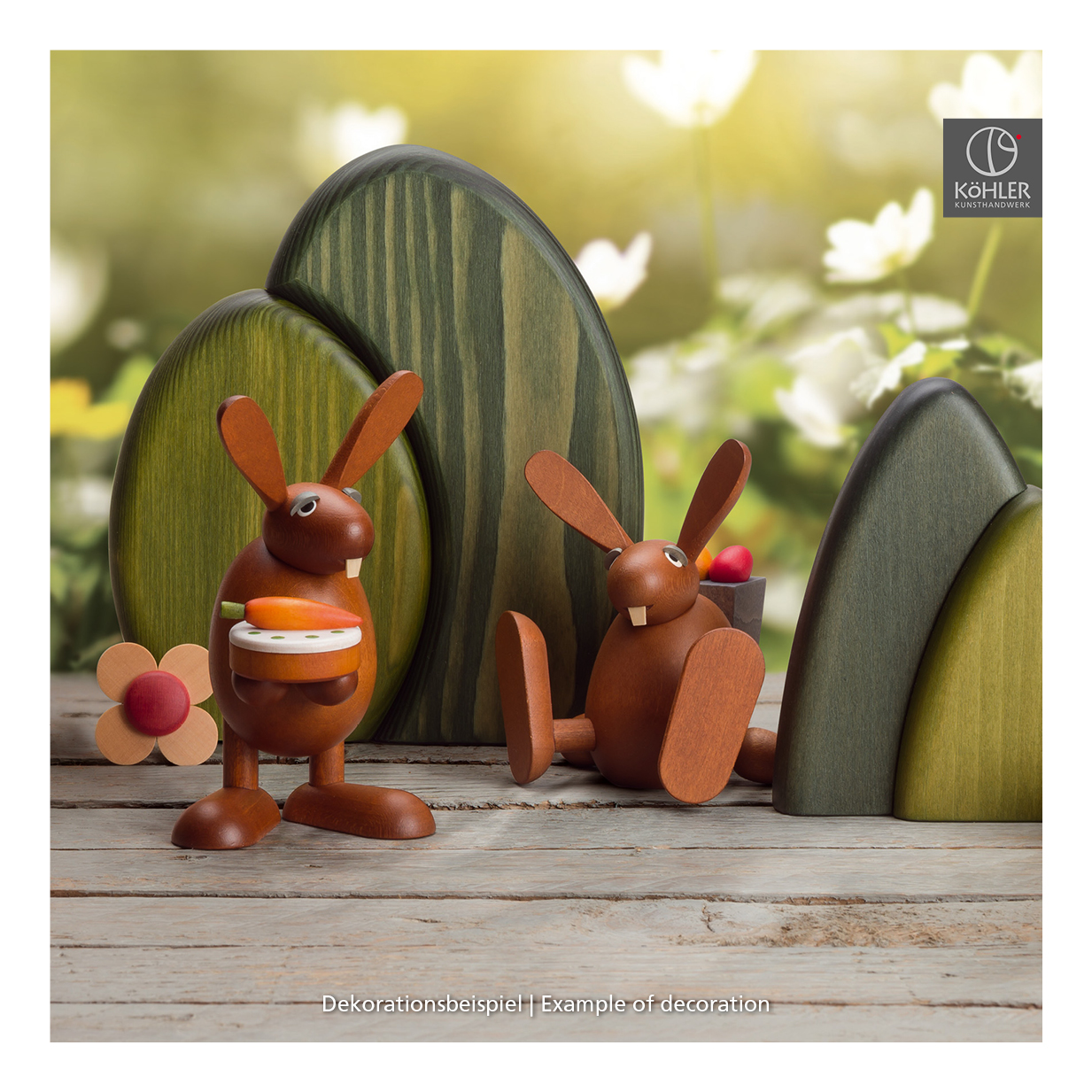 Osterhase mit Möhrentorte